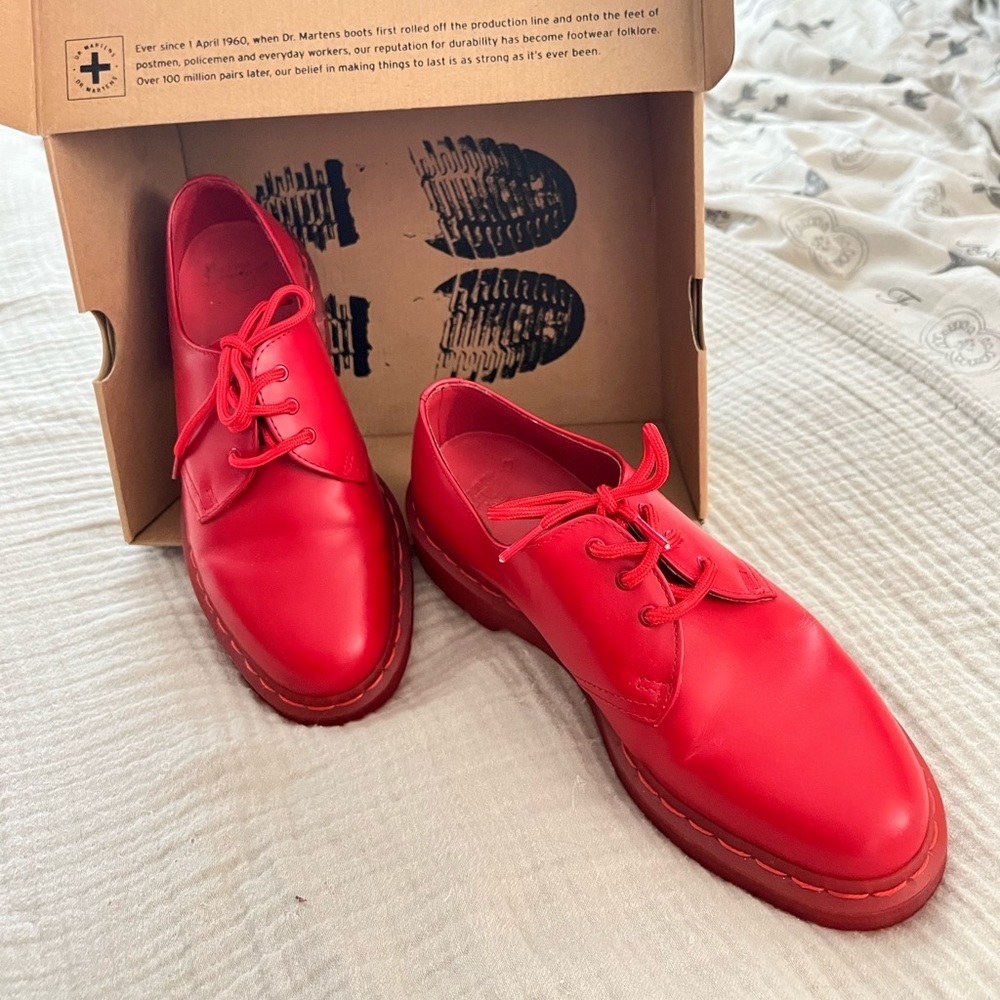 Dr. Martens “Poppy Red” shoes ❤️